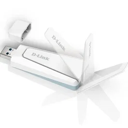 D-Link Adaptador USB WiFi 6 AX1800 AX18U 1800Mbps con Antena Desplegable y USB 3.0 para PC y Portátil